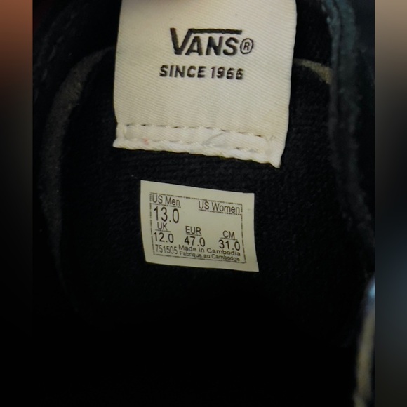 VANS Sk8-low Premium Leather Shoes (black/gum) size 13 men’s New 👈🏻 - Picture 11 of 13